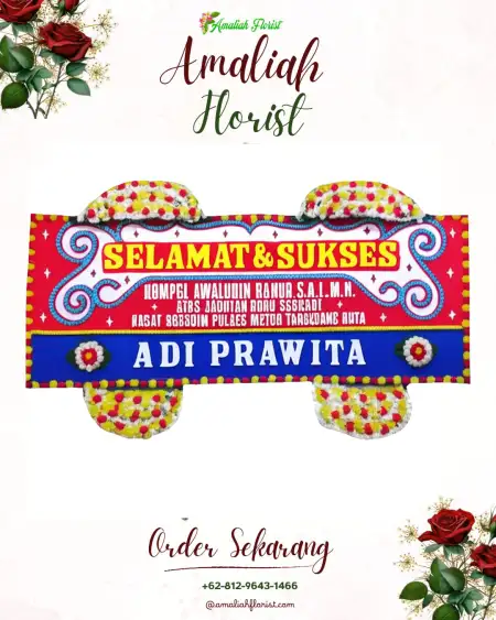 Papan Bunga Ucapan Selamat Pelemkerep